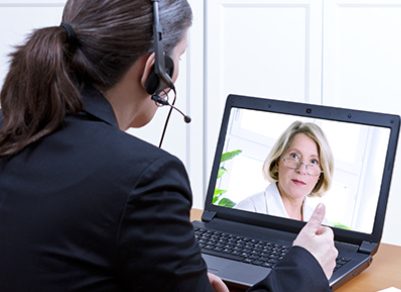 image of a conference call